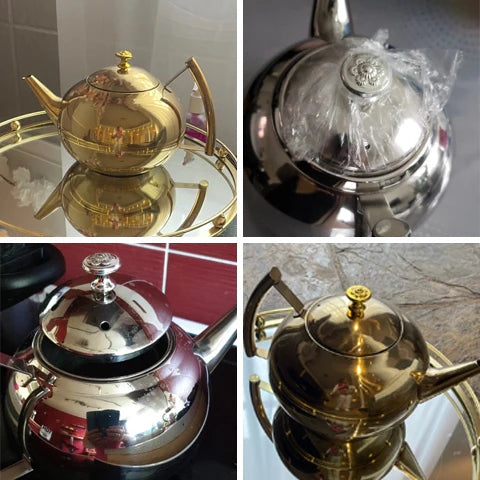 Royallure Stainless Steel Tea Kettle for Induction Cooker – Built-In Filter, Fast Even Boil