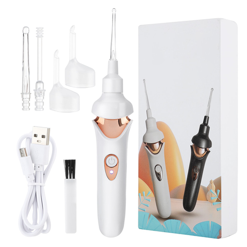 Rayvia Ear Vacuum Cleaner with LED Light and Silicone Tip