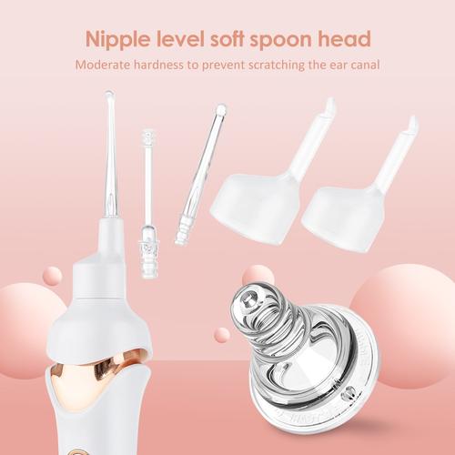Rayvia Ear Vacuum Cleaner with LED Light and Silicone Tip
