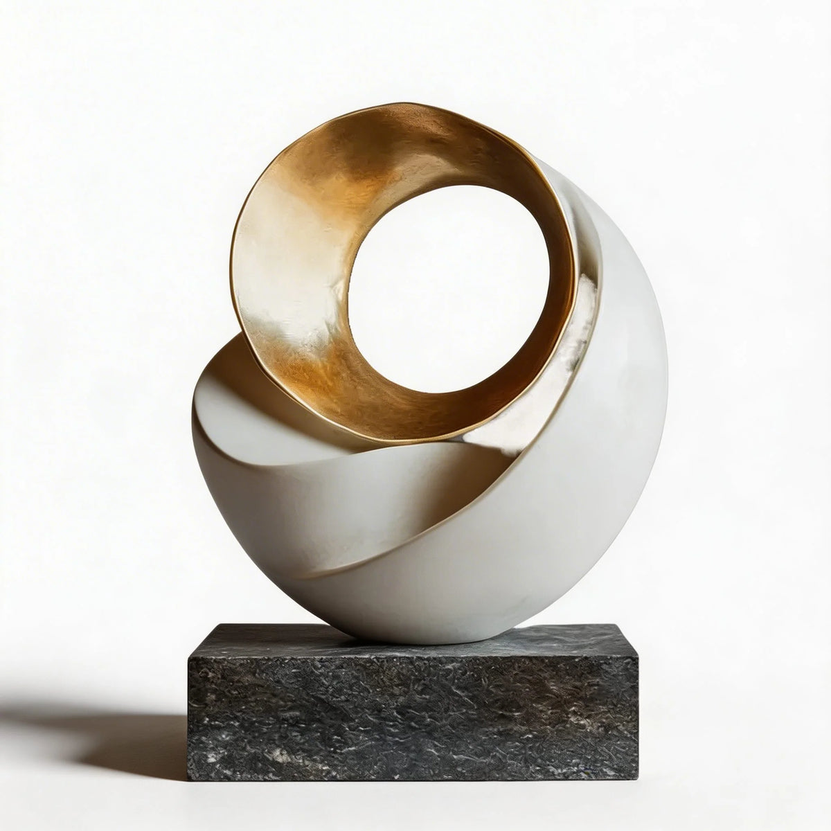 LuxRoyale Modern Abstract Resin Sculpture Minimalist Home Decor Tabletop Art Piece - Royale Basic