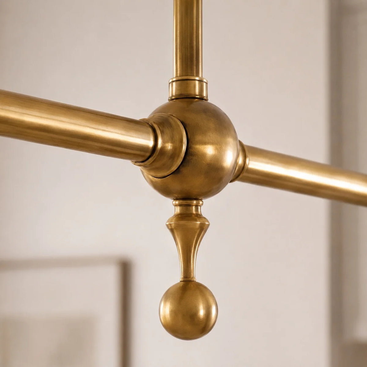 LuxRoyale Modern Linear Pendant Light Kitchen Island Brass Fixture - Royale Basic