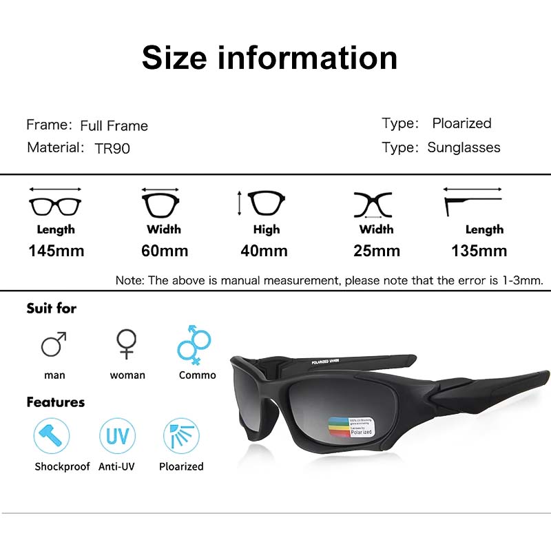 RoyaleGlow Adventure Pro Polarized Motorcycle Sunglasses