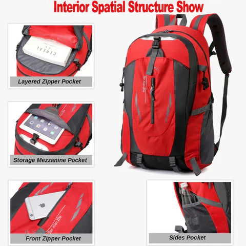 RoyaleGlow Waterproof Travel Backpacks with Large Storage