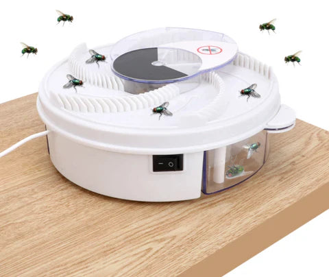 RoyaleGlow Rotating Electric Fly Trap for Indoor Use