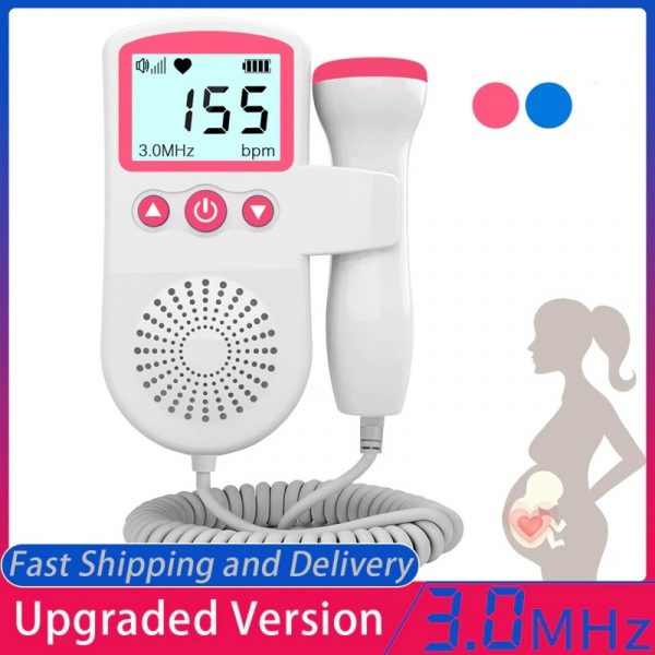Luxora Fetal Doppler Heart Rate Monitor Home Pregnancy Baby Fetal Heart Rate Sound Detector