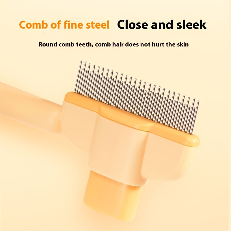 Luxora Flea Comb For Dogs And Cats With Self-Cleaning Feature