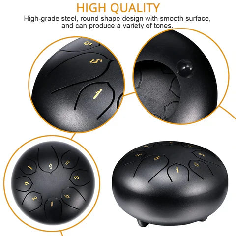 Luxora Steel Tongue Drum for Meditation and Music Fun