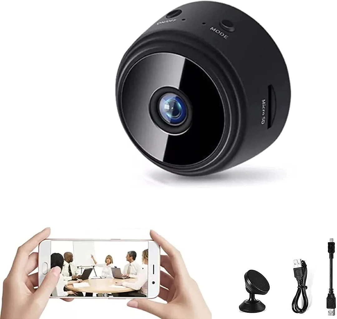 RoyaleGlow 1080p Magnetic WiFi Mini Camera for Home Security