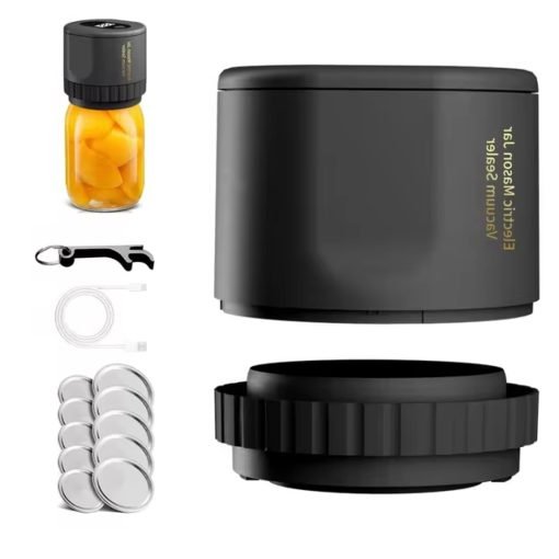 RoyaleGlow Electric Mason Jar Vacuum Sealer Kit | Cordless & Efficient Vacuum System for Mason Jars