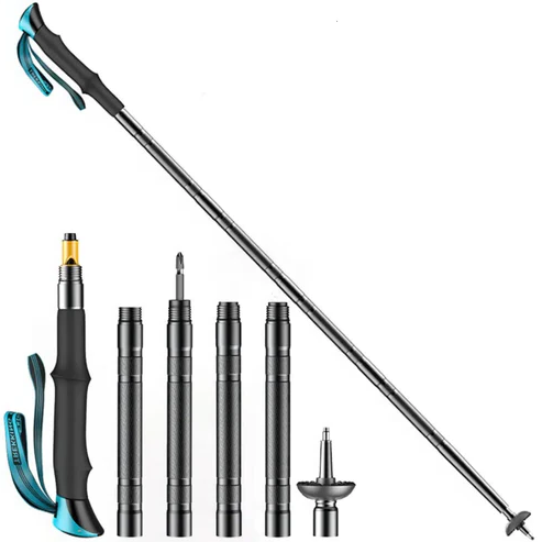Royaleva Multi-Functional Tactical Trekking Pole - Survival Hiking Stick with Built-In Tools - Durable for Camping Adventures