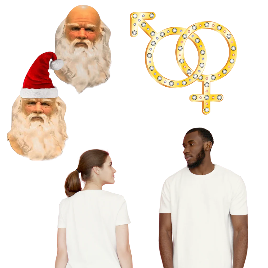 RoyaleGlow Cosplay Santa Mask for Holiday Fun and Parties
