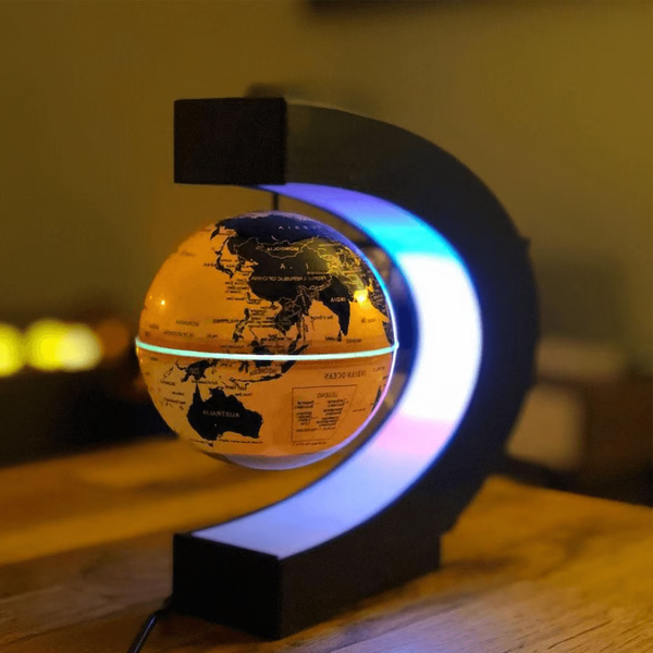 RoyaleGlow Magnetic Floating Globe With LED Light Décor