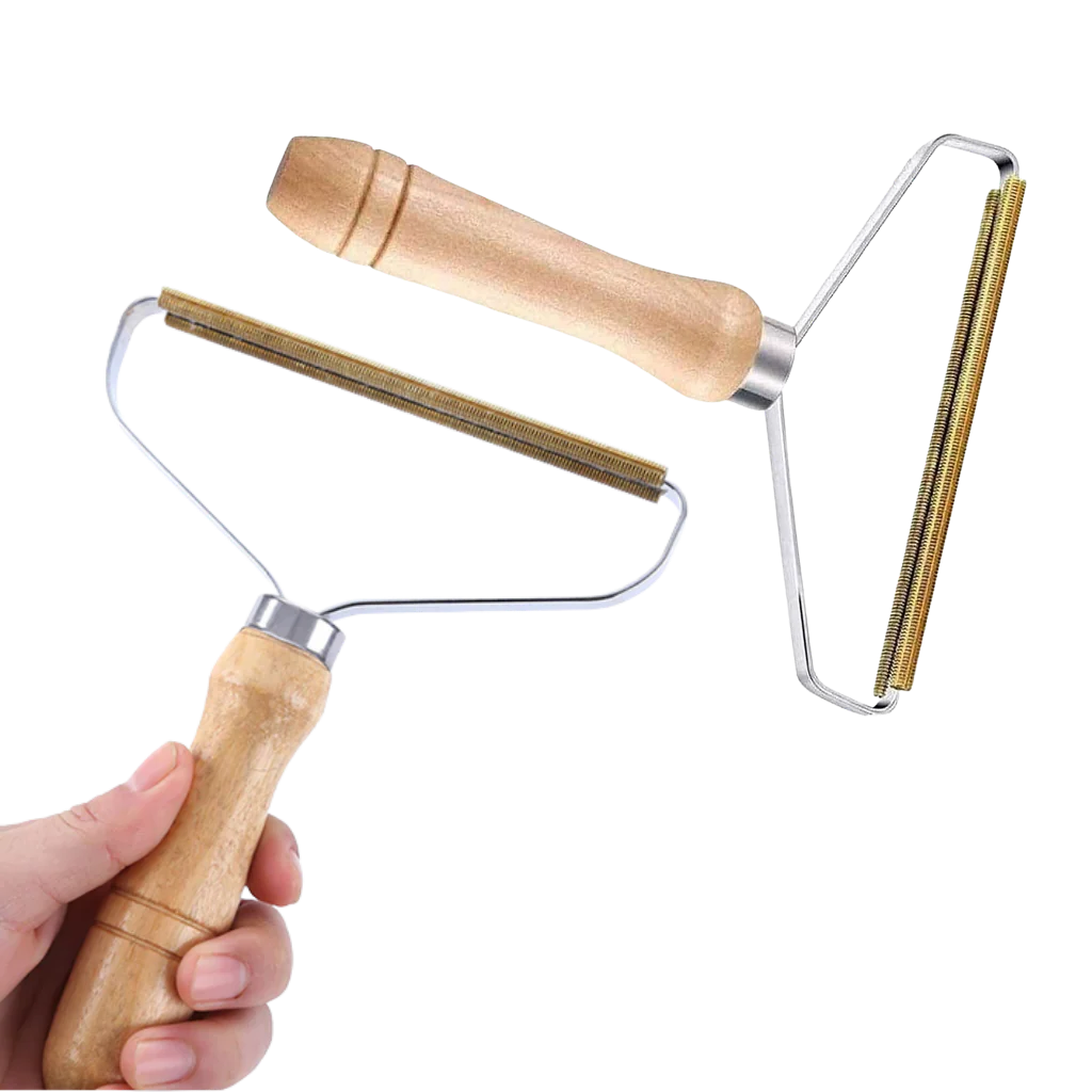 RoyaleGlow Wooden Pet Hair Remover - Eco-Friendly Lint Tool