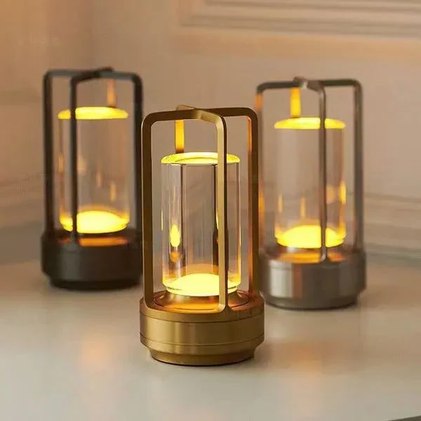 Luxora Crystal Lantern - Stylish USB Rechargeable Light