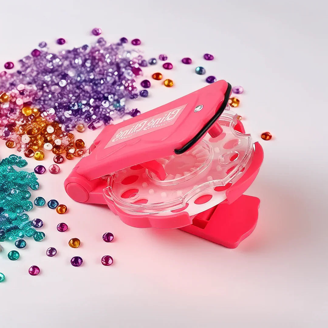 Royaleva Hair Bling Stapler with Self Adhesive Gems