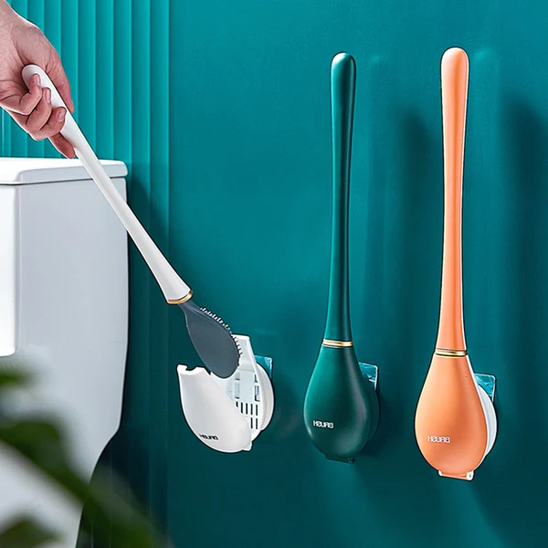 Royaleva Soft Silicone Toilet Brush for Easy Cleaning