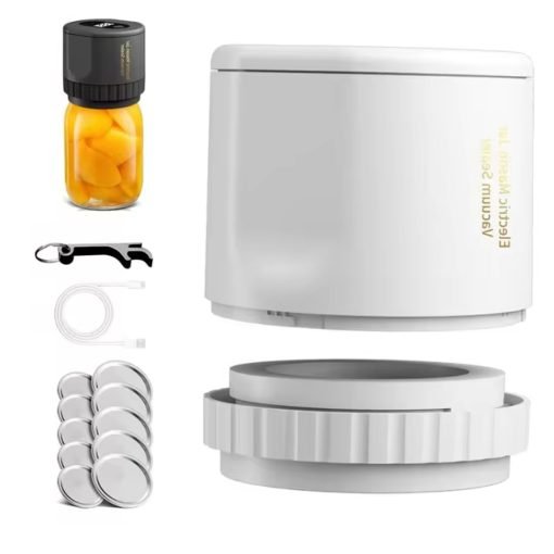 RoyaleGlow Electric Mason Jar Vacuum Sealer Kit | Cordless & Efficient Vacuum System for Mason Jars
