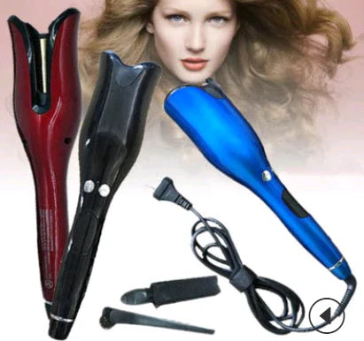 RoyaleGlow Ceramic Anti-Scalding Automatic Rotating Curling Iron