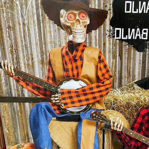 Luxora Funny Animated Dueling Banjo Skeletons Decoration