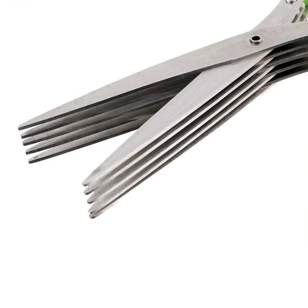 Royaleva 5 Blade Kitchen Salad Scissors for Fast Cutting