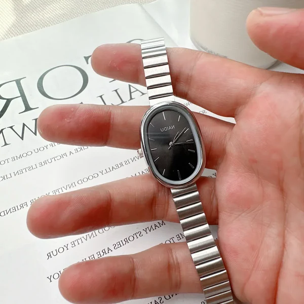 Royaleva Luxury Oval Women's Quartz Watch (Stainless Steel)