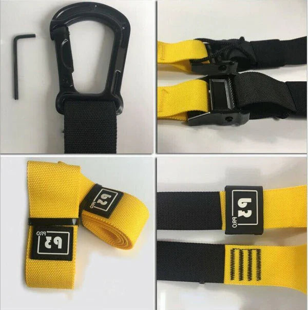 RoyaleGlow Training Straps for Home Gym Fitness Set