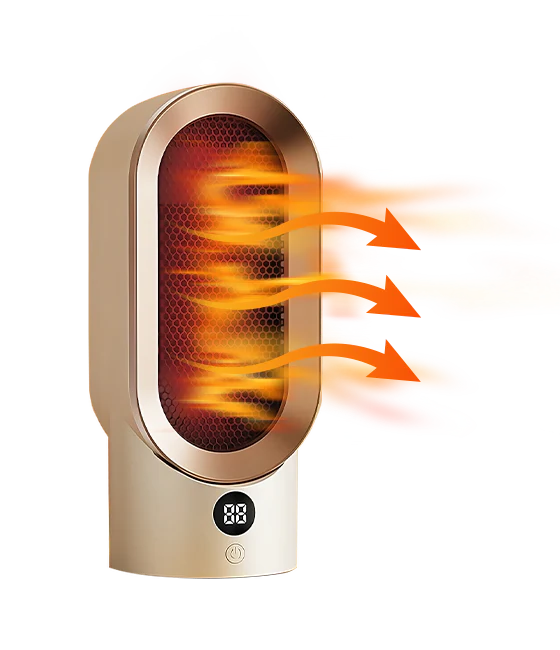 Luxora Airwave Portable Electric Fan Heater for Quick Warmth
