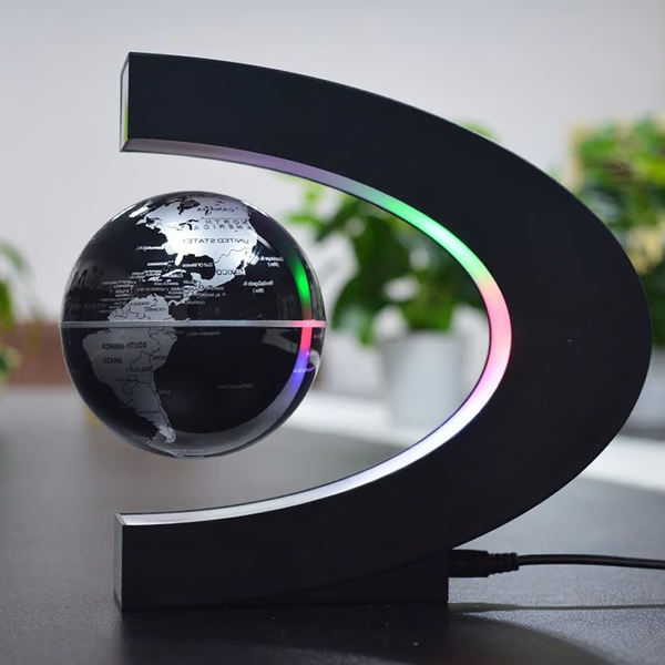 RoyaleGlow Magnetic Floating Globe With LED Light Décor