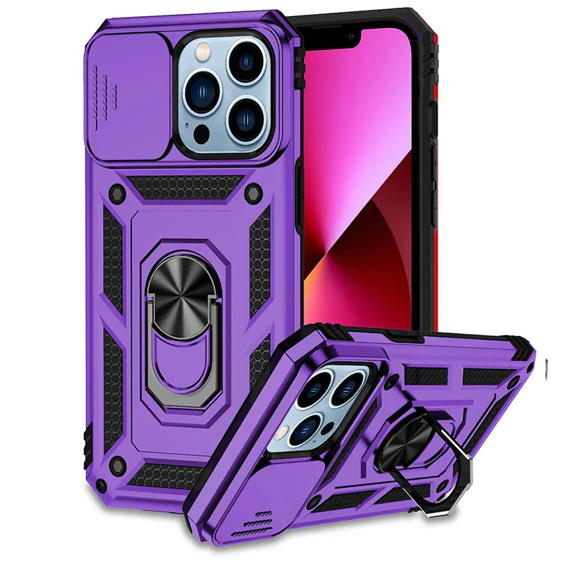 Royaleva Magnetic Phone Case with Kickstand and Camera Cover