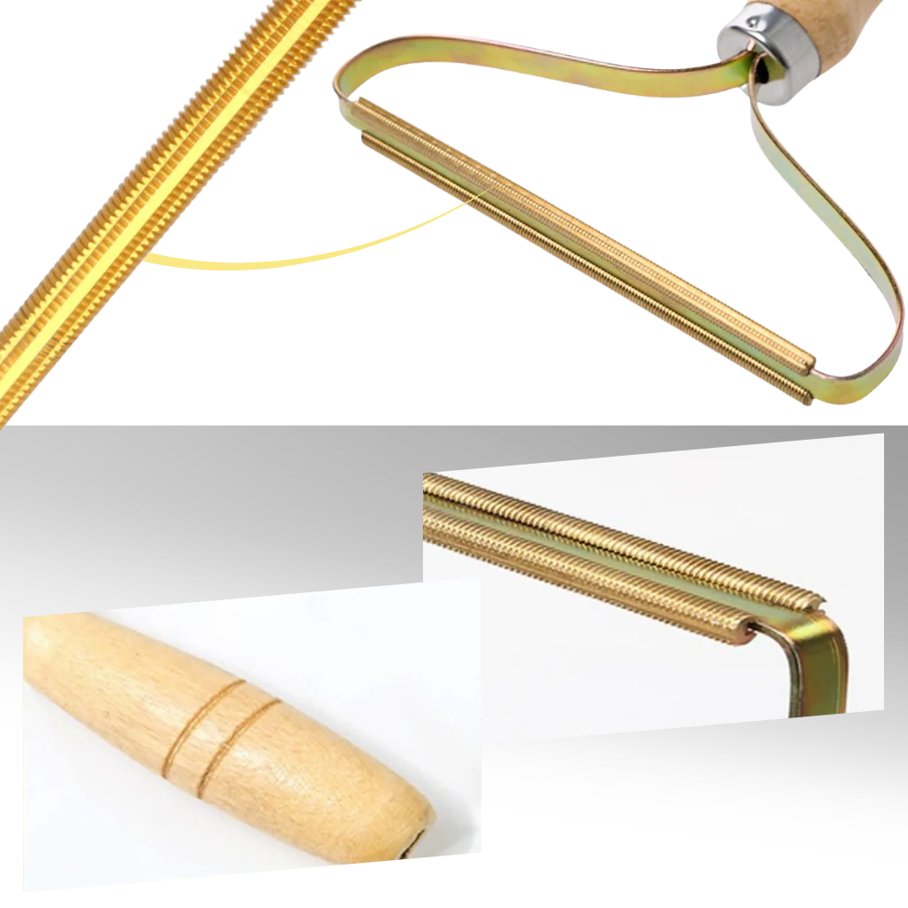 RoyaleGlow Wooden Pet Hair Remover - Eco-Friendly Lint Tool