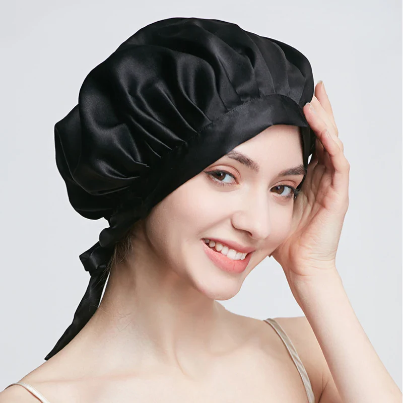 RoyaleGlow All-Night Silk Bonnet - Stays On All Night Guaranteed