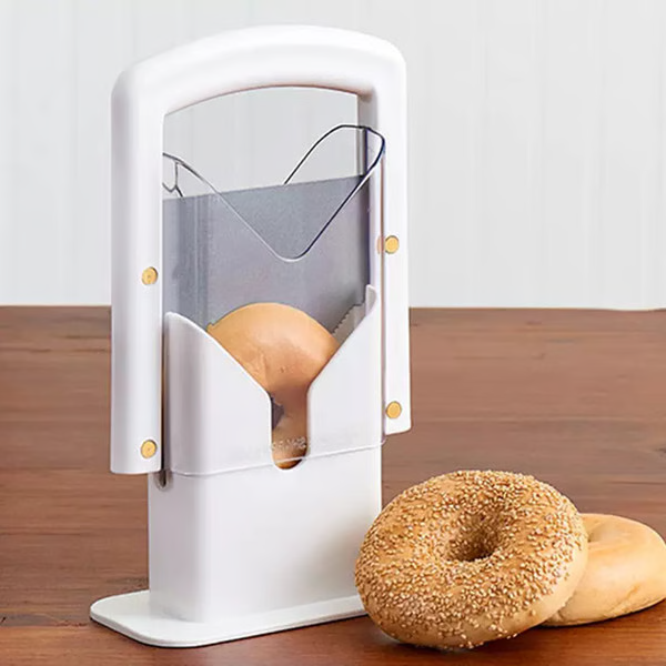 Luxora Stainless Steel Bagel Slicer For Small & Large Bagels