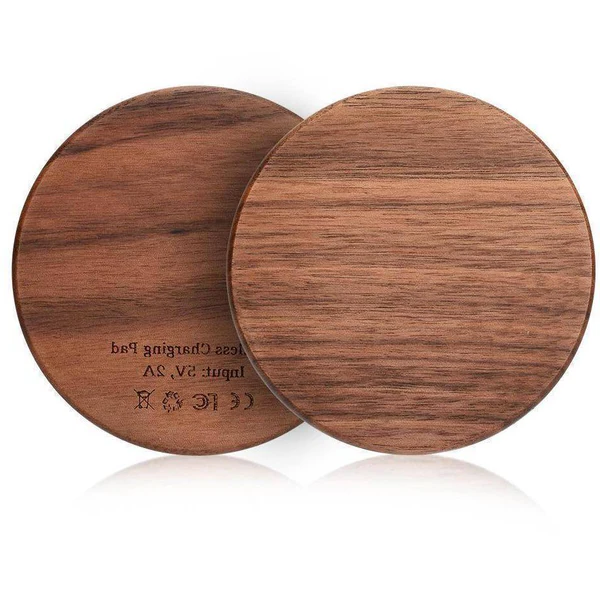 RoyaleGlow Fast Charging Wireless Charger (Wood) Stylish Design