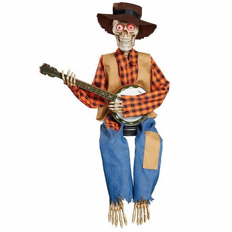Luxora Funny Animated Dueling Banjo Skeletons Decoration
