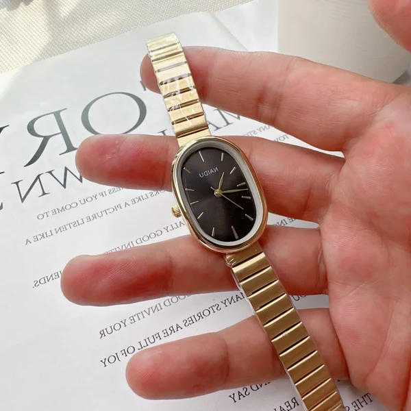 Royaleva Luxury Oval Women's Quartz Watch (Stainless Steel)