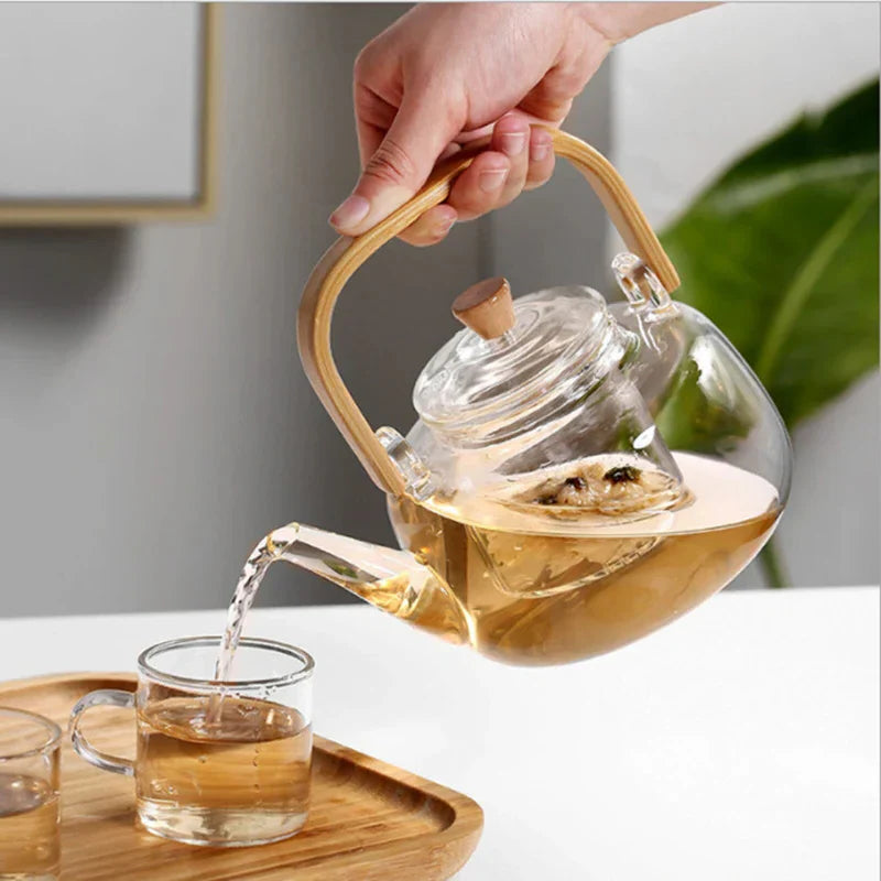 Luxora Glass Teapot Heat-Resistant Borosilicate Boiling Teapot