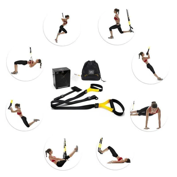 RoyaleGlow Training Straps for Home Gym Fitness Set