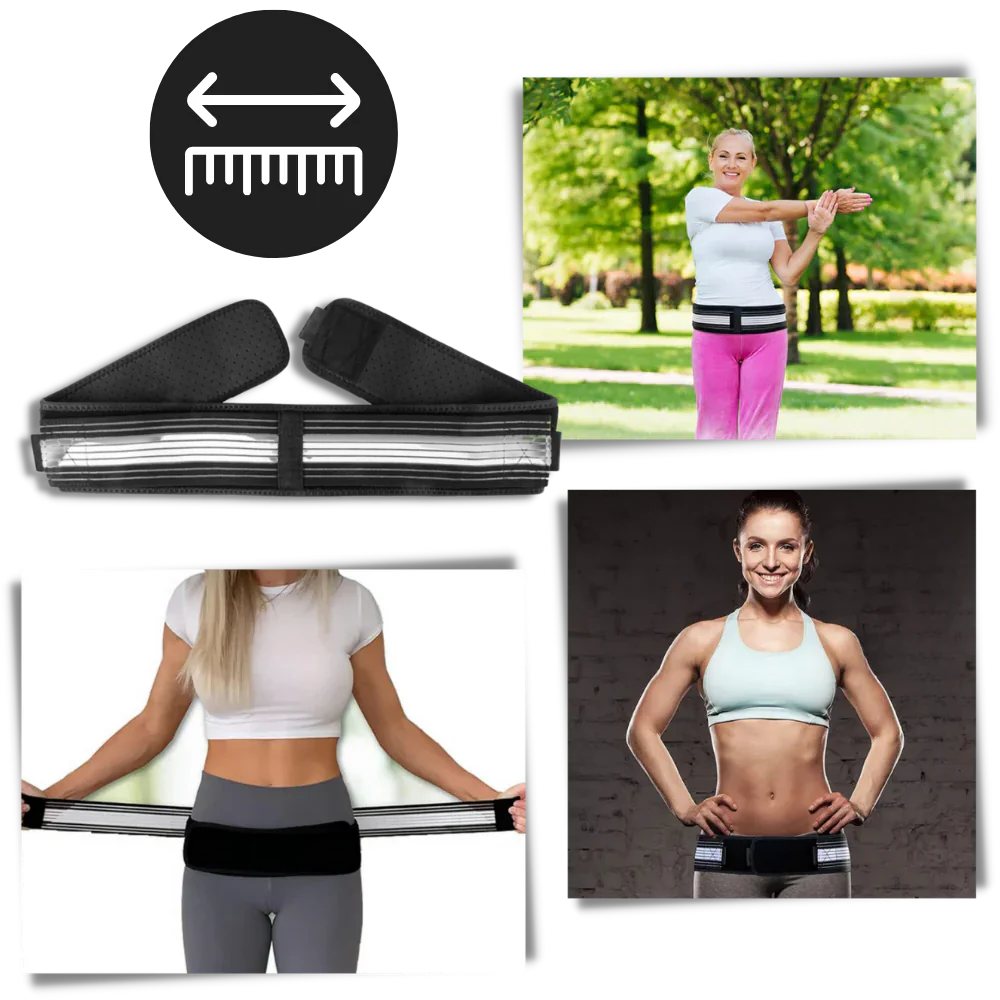 Luxora Adjustable Back Brace Belt for Pain Relief Support