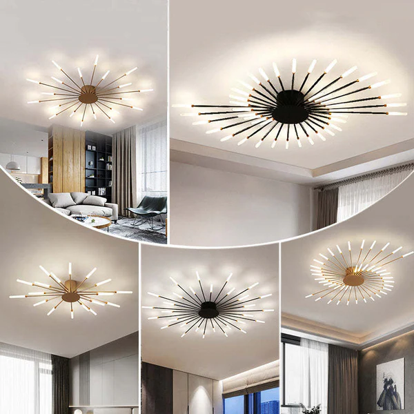 Royaleva Flush Mount Ceiling Light Fireworks | Living Room/Bedroom