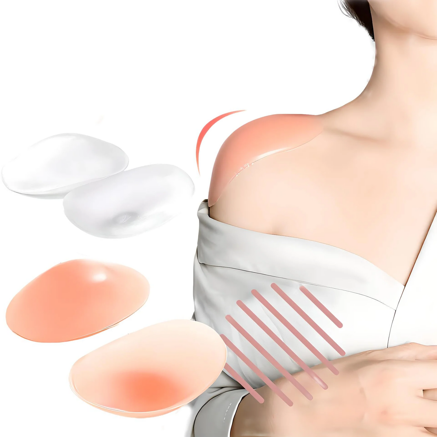 Royaleva Anti-Slip Shoulder Pads - Invisible Enhancer for Women