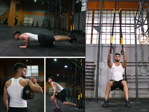 Royaleva Home Gym Suspension Resistance Straps Set