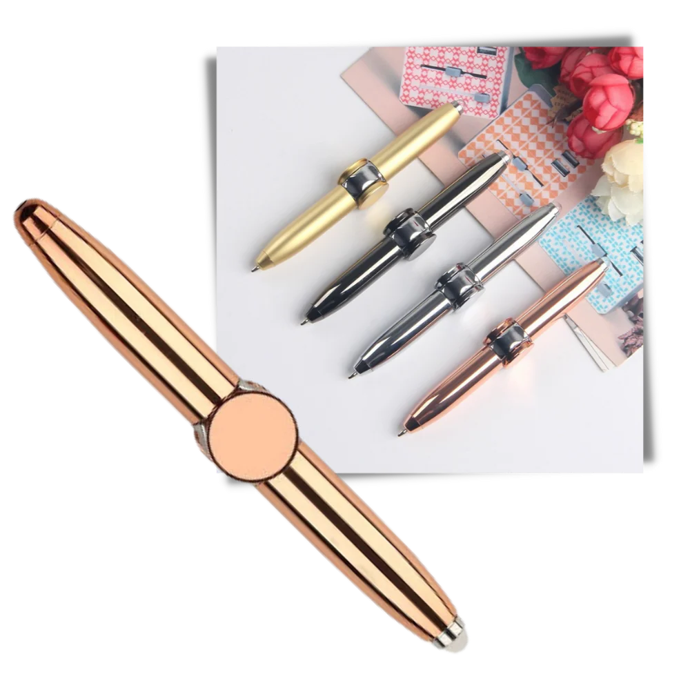 Luxora Fidget Spinner Pen with LED Light - Stress Relief Toy