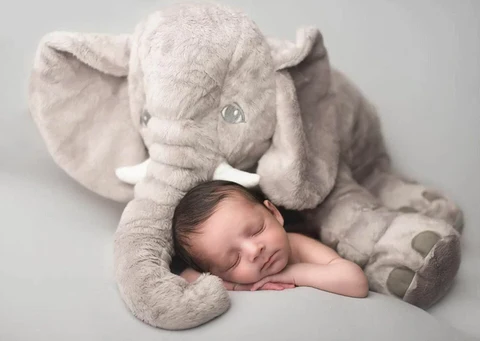 Royaleva Baby Elephant Cuddle Pillow for Kids Comfort