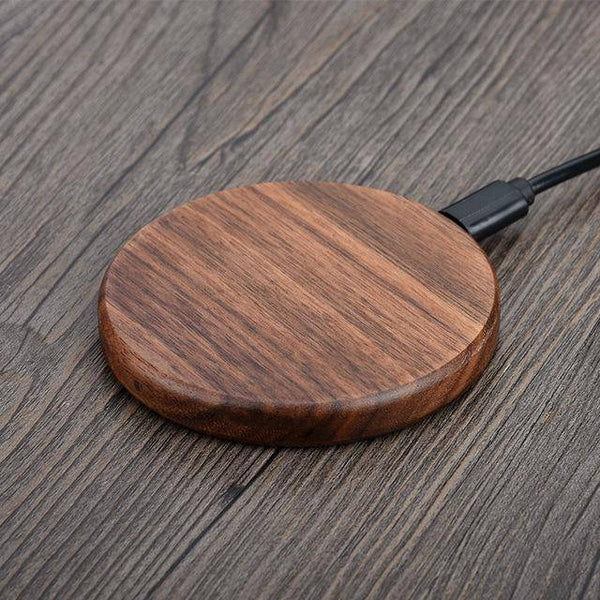 RoyaleGlow Fast Charging Wireless Charger (Wood) Stylish Design