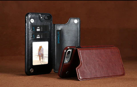 RoyaleGlow Luxury Leather Wallet Case For iPhone 12 Pro