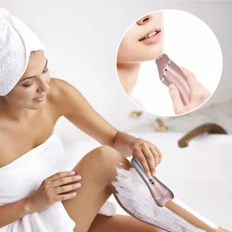 Luxora 3-in-1 Waterproof Electric Shaver for Women