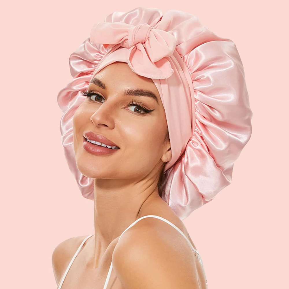 RoyaleGlow All-Night Silk Bonnet - Stays On All Night Guaranteed