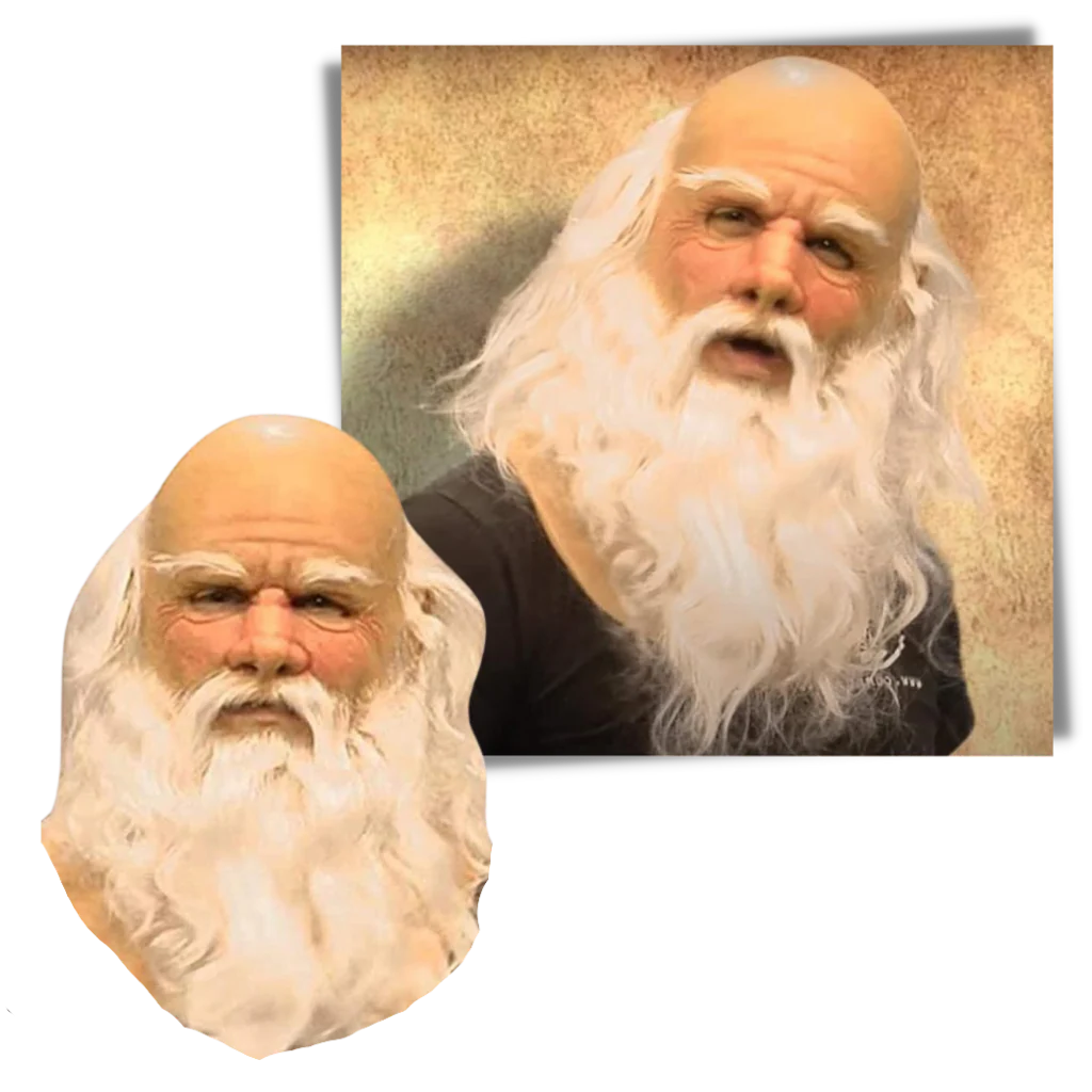 RoyaleGlow Cosplay Santa Mask for Holiday Fun and Parties