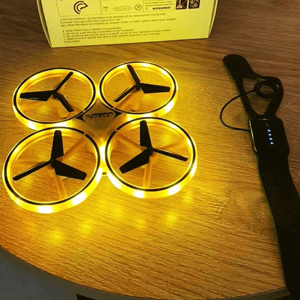 RoyaleGlow Hand Controlled Drone with LED Lights & Gesture Control