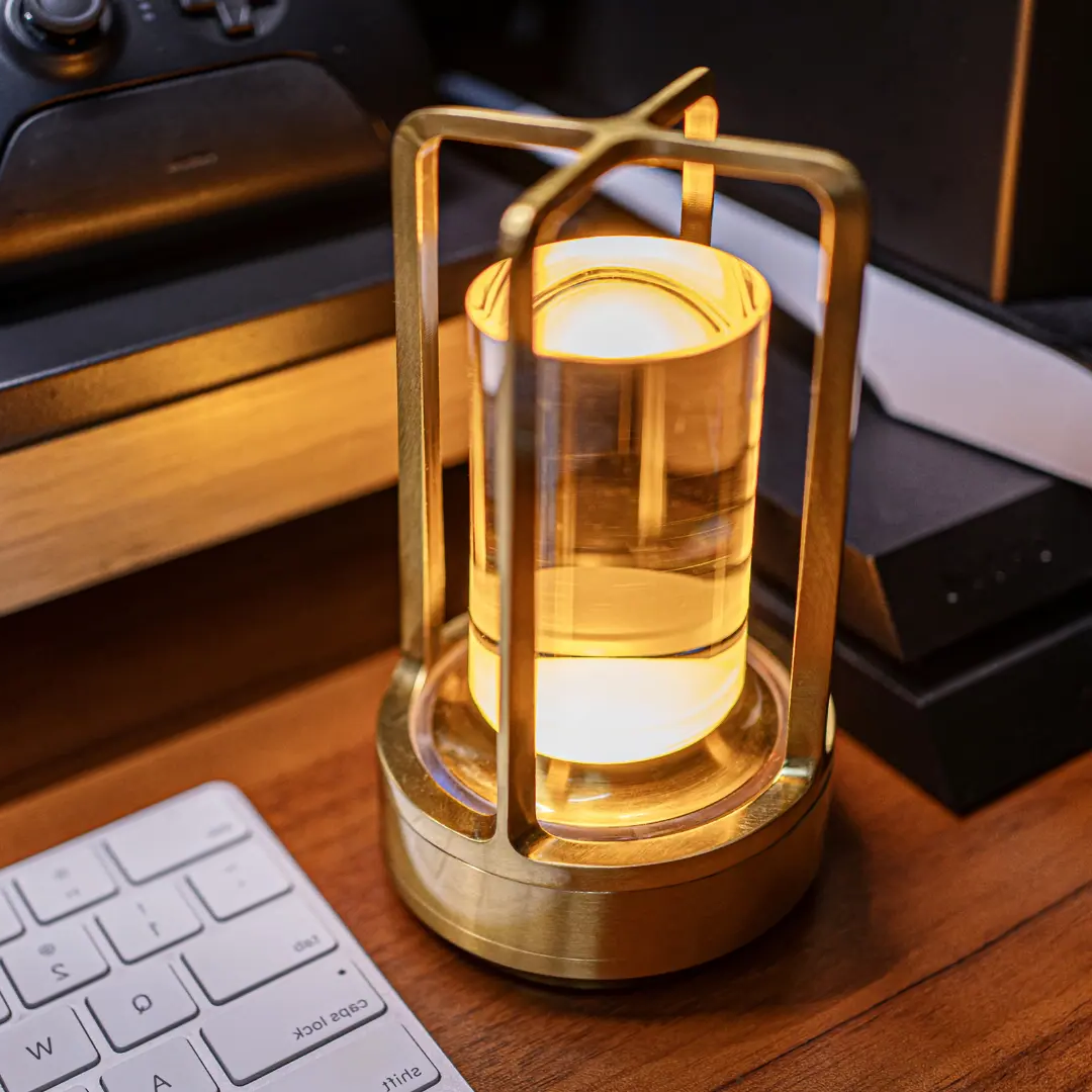 Luxora Crystal Lantern - Stylish USB Rechargeable Light